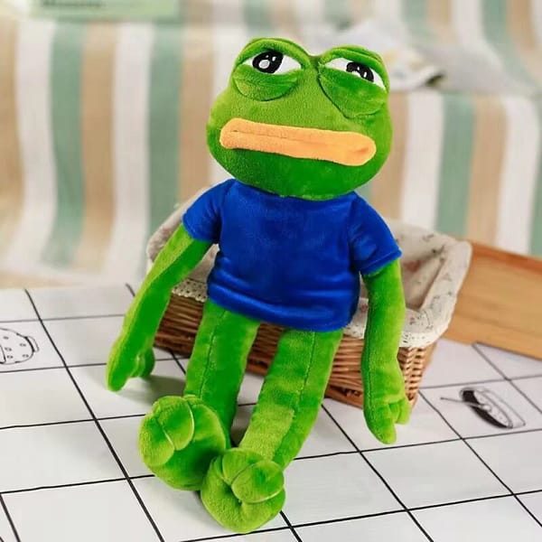 Pepe Frog Plush Toy - The Perfect Companion for Meme Lovers and Collectors!